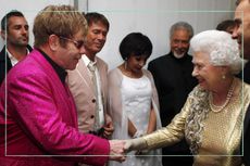 Elton John ‘fondly’ remembers special moments with Queen Elizabeth, seen here the Queen meets Sir Elton John backstage