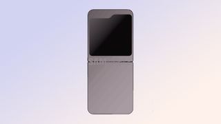 Samsung Galaxy Z Flip 5 render with larger cover display