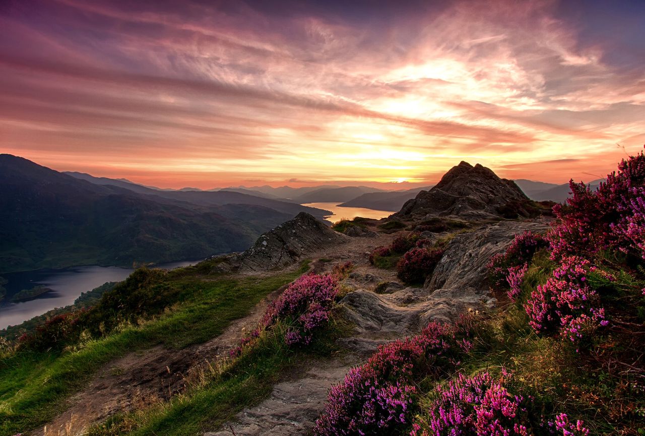 The Trossachs National Park in Scotland