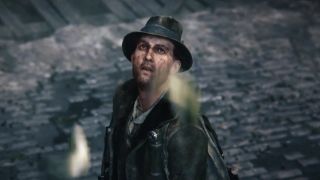 The Sinking City protagonist Charles W. Reed observes some flying fish.