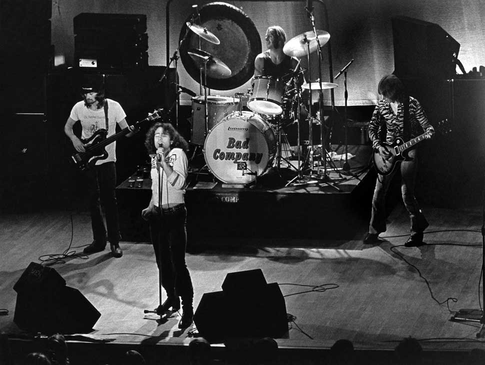 Bad Company onstage in Stockholm, October 1977
