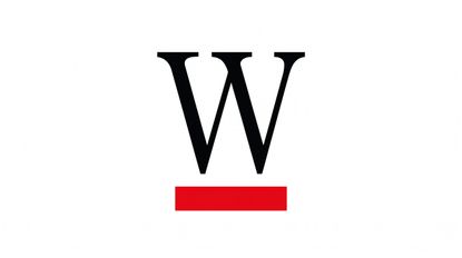 The week W logo on a white background with a red line under the W