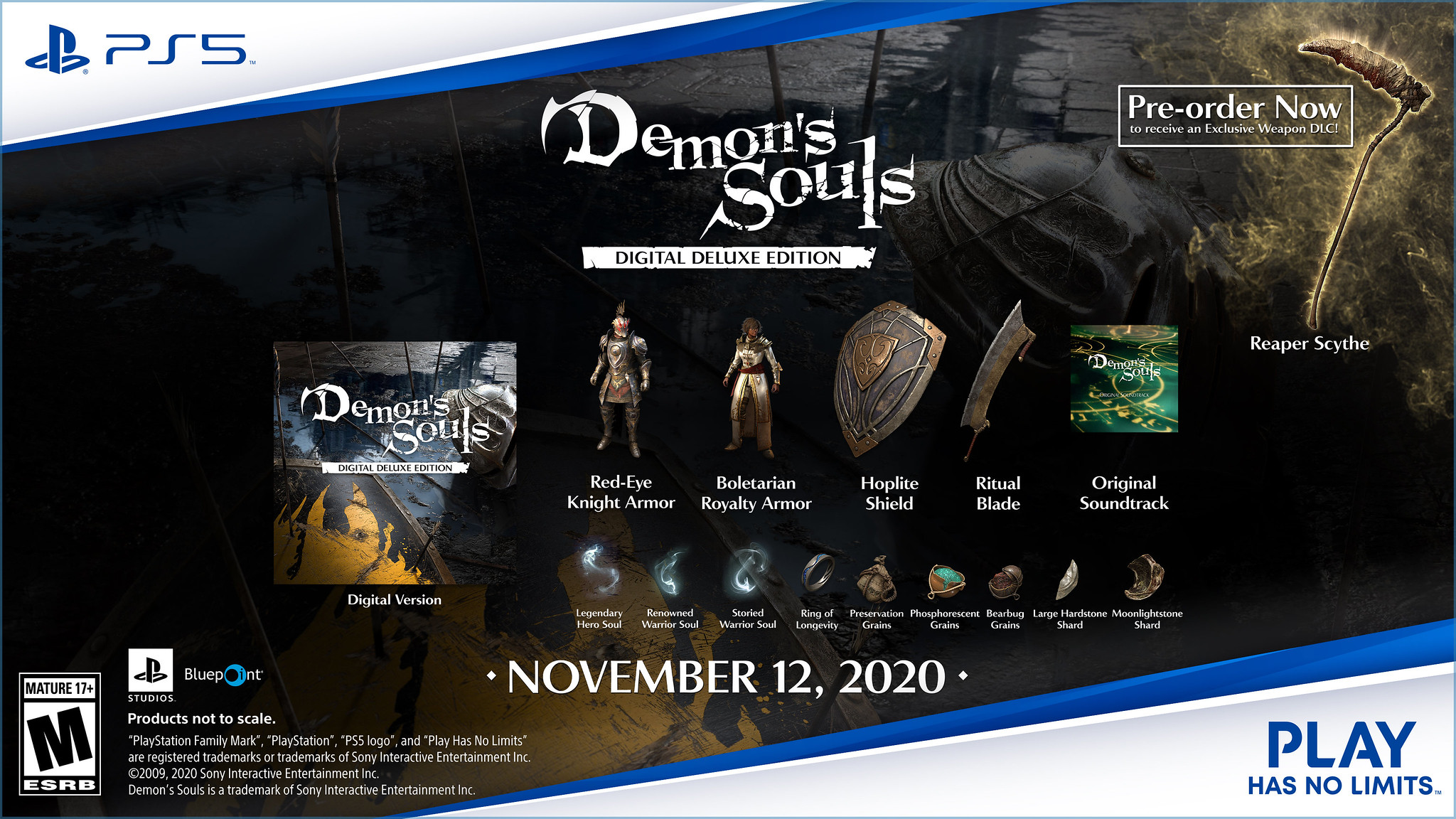 Demon's Souls Digital Deluxe Edition revealed with new items and equipment