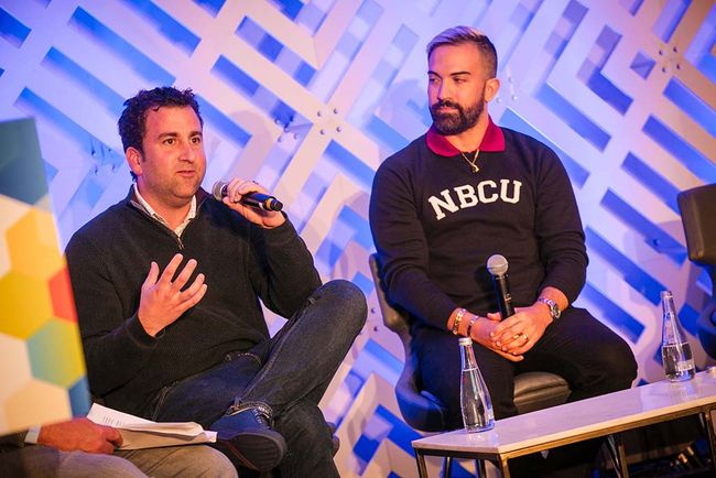 (From l.): Will Gurman of Paramount Streaming, and Reny Diaz of NBCUniversal Telemundo Enterprises on the &ldquo;Gone Are the Days of Simple Binge-Watching&rdquo; panel.