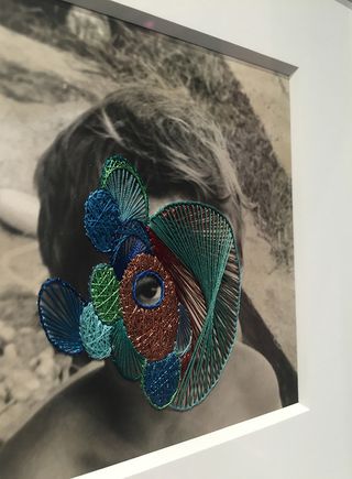 Embroidered image by Maurizio Anzeri