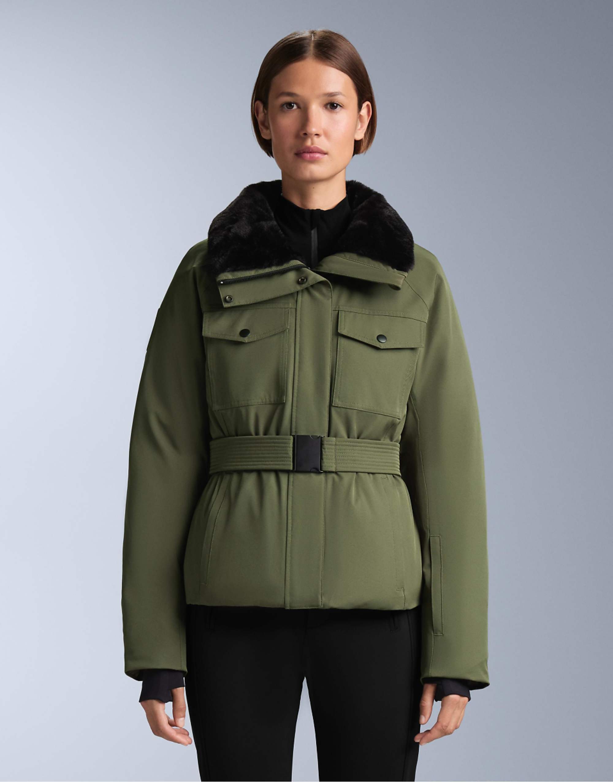 Oysho Primaloft&amp;reg; Ski Waterproof Padded Jacket in Green