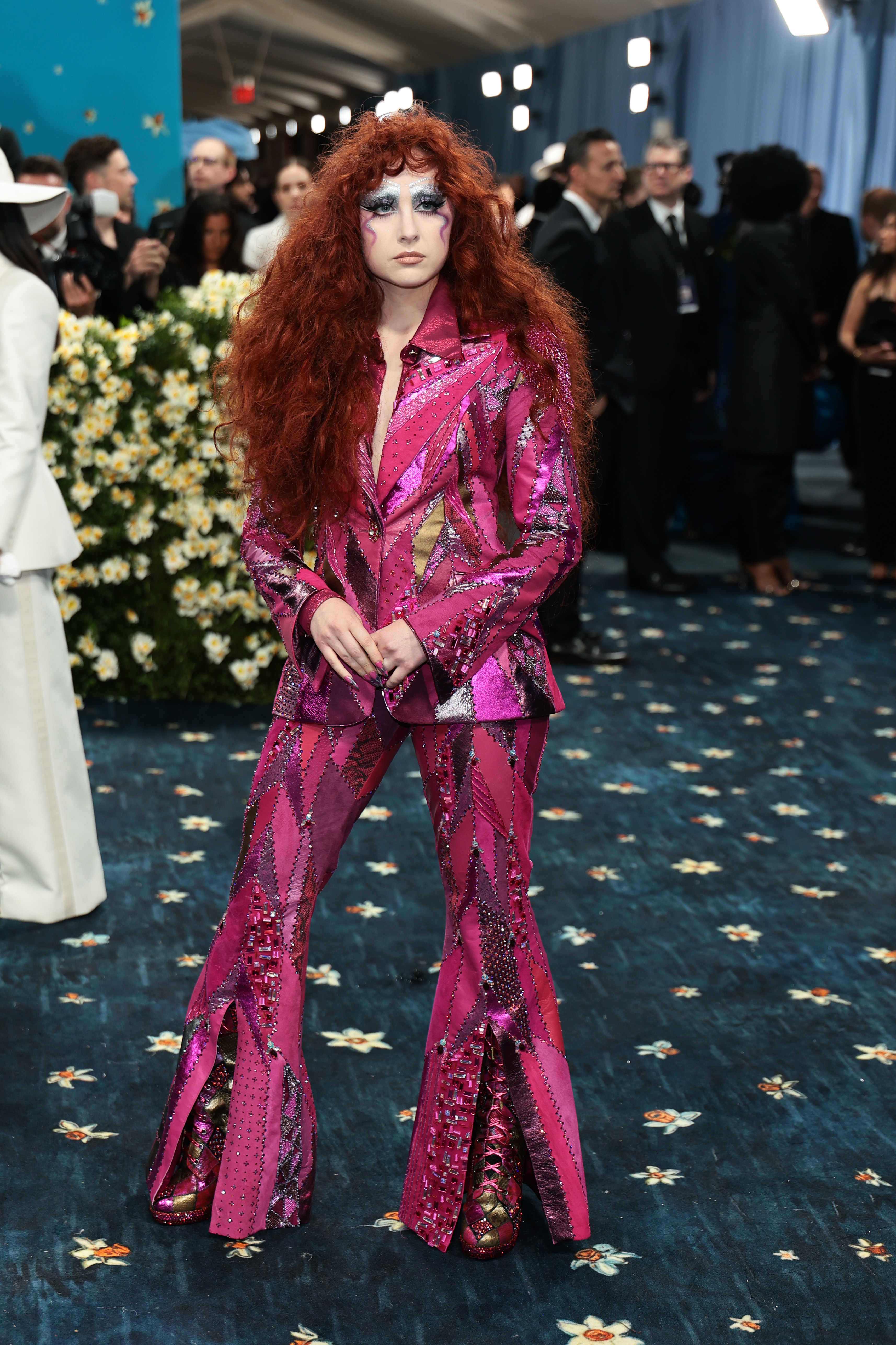 Chappell Roan attends the 2025 Met Gala Celebrating "Superfine: Tailoring Black Style" at Metropolitan Museum of Art on May 05, 2025 in New York City. (Photo by Dimitrios Kambouris/Getty Images for The Met Museum/Vogue)