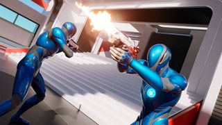 Unreal Engine all you need to know; two sci-fi characters shooting guns