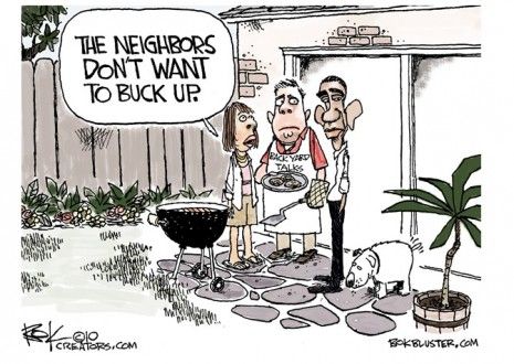 Obama&amp;#039;s neighborly visit