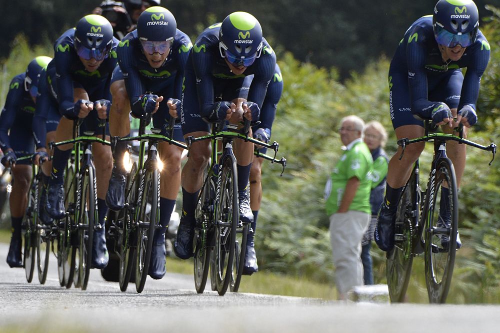 Movistar was the fastest team until BMC and Sky came through