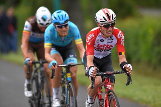 Bjorg Lambrecht (Lotto Soudal) was part of the breakaway at the opening stage of Criterium du Dauphine