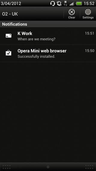 HTC One X - notifications