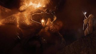 Gandalf and the Balrog in The Fellowship of the Rings