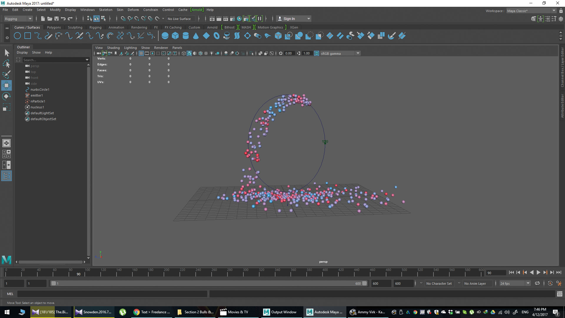 We need to send these particles spinning!