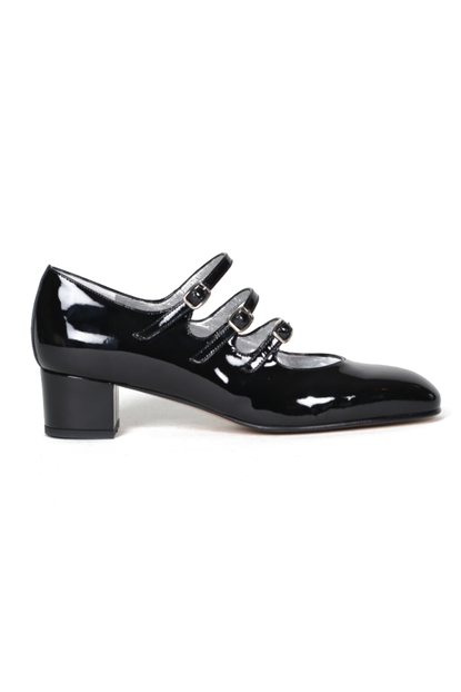 Carel Black Patent Leather Mary Janes