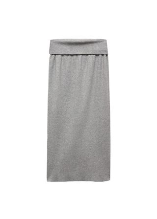 Long knitted skirt - Women