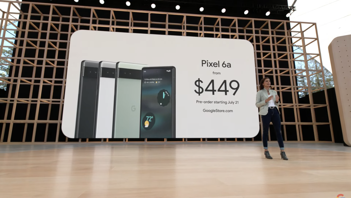 Google Pixel 6a at Google IO 2022