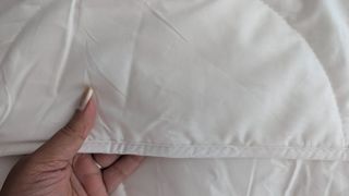 Larke Nature's Blend duvet a close-up shot of the materials