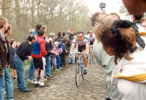 Franco Ballerini was in fine form at Paris-Roubaix in 1993.