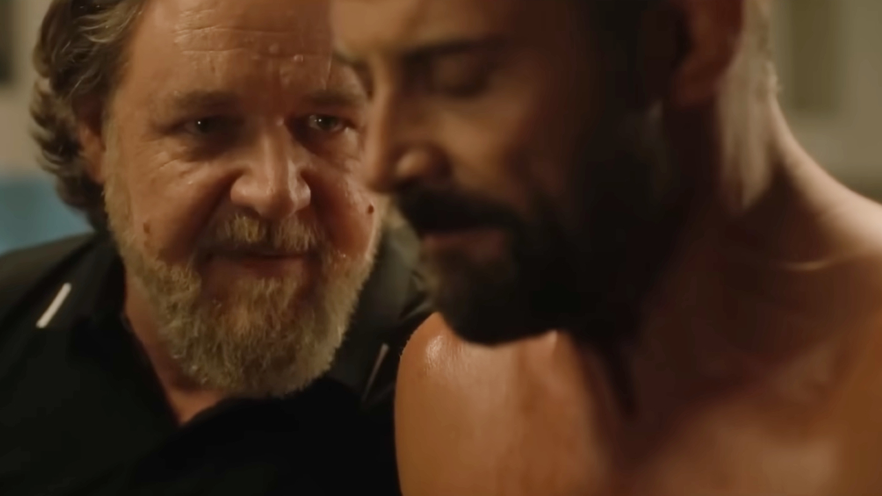Russell Crowe and Daniel MacPherson in Beast