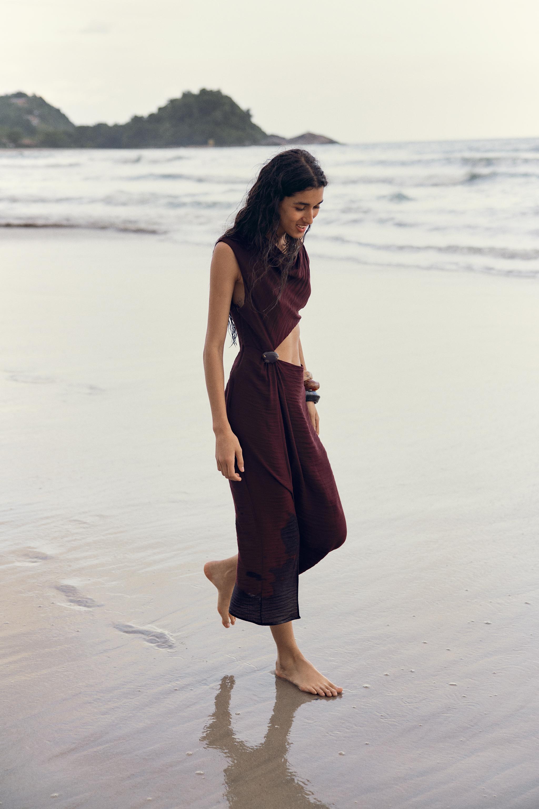 Cut-Out Midi Dress