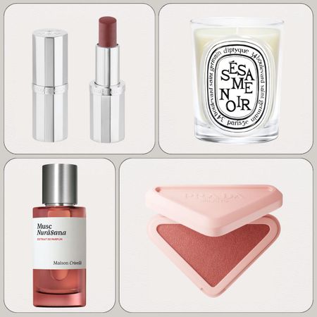 Graphic of some of the best new beauty products of the month