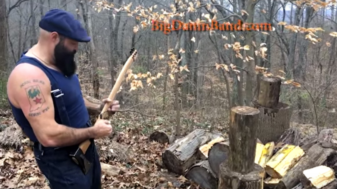 Guitar made from an axe