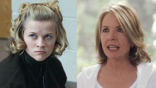 Witherspoon as Tracy Flick in Election (1999), Diane Keaton in her staring role in Something's Gotta Give.