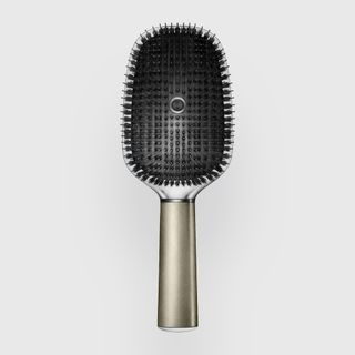This smart hairbrush, launches by Withings, now in the hands of Nokia Health and still in development, monitors hair health.