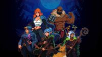A lineup of heroes in AfterQuest.