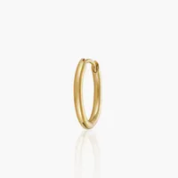 Gold Oval Hoop Yellow gold vermeil, £35 at Otiumberg