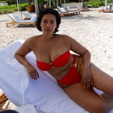 jennifer atilemile wearing a bikini
