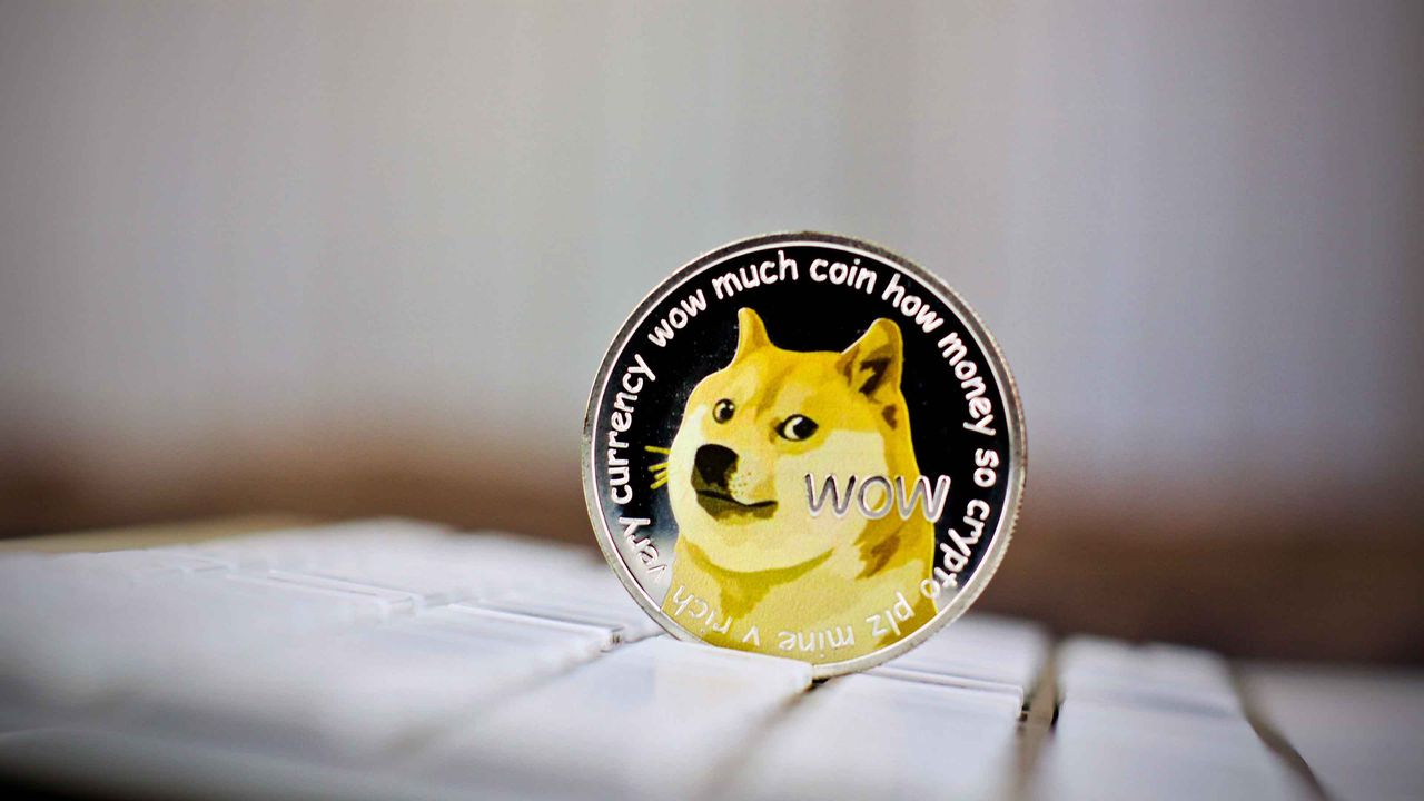 Concept art of Dogecoin