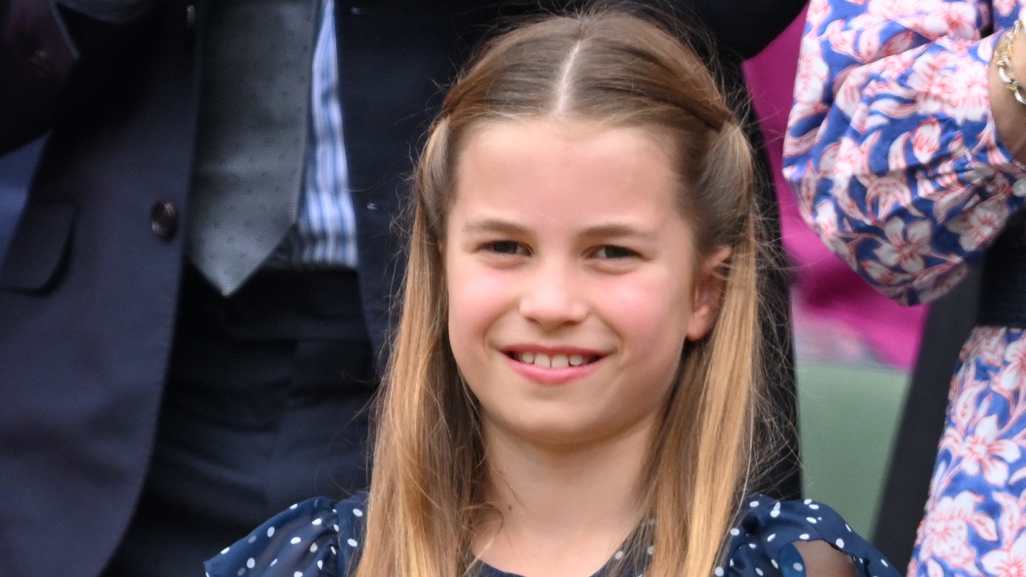 Princess Charlotte attends day fourteen of the Wimbledon Tennis Championships on July 14, 2024