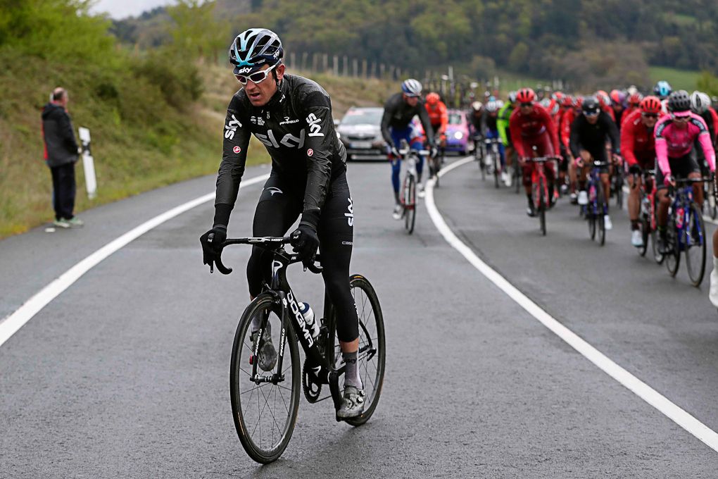 Geraint Thomas during stage 4 at Pais Vasco