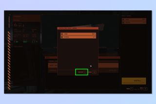 A screenshot showing how to modify weapons on Starfield