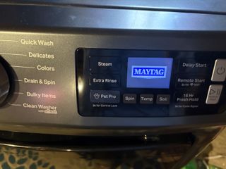 front of maytag washer