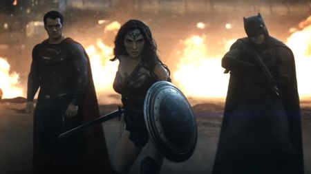 Batman, Superman and Wonder Woman in Batman v Superman: Dawn of Justice