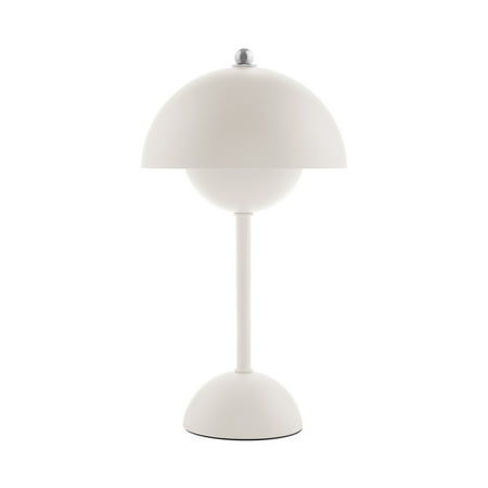 Mainstays by Becky G and Alejandra Rechargeable Dome Table Lamp, Touch On/off, Off-White, 11.5"h