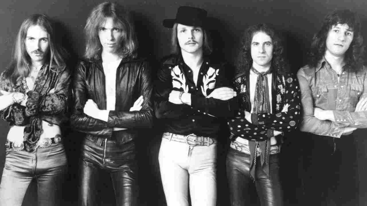 Scorpions posing for a photograph in the late 1970s