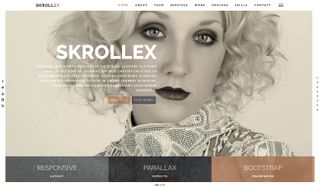 The 10 best HTML5 template designs: Skrollex