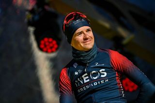 British Tom Pidcock of Ineos Grenadiers is pictured at the start of the mens race of the Ronde van Vlaanderen Tour des Flandres Tour of Flanders one day cycling event 2725km from Antwerp to Oudenaarde on April 3 2022 Belgium OUT Photo by DIRK WAEM Belga AFP Belgium OUT Photo by DIRK WAEMBelgaAFP via Getty Images