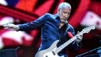 Pete Townshend of The Who performs during Desert Trip at the Empire Polo Field on October 16, 2016 in Indio, California.