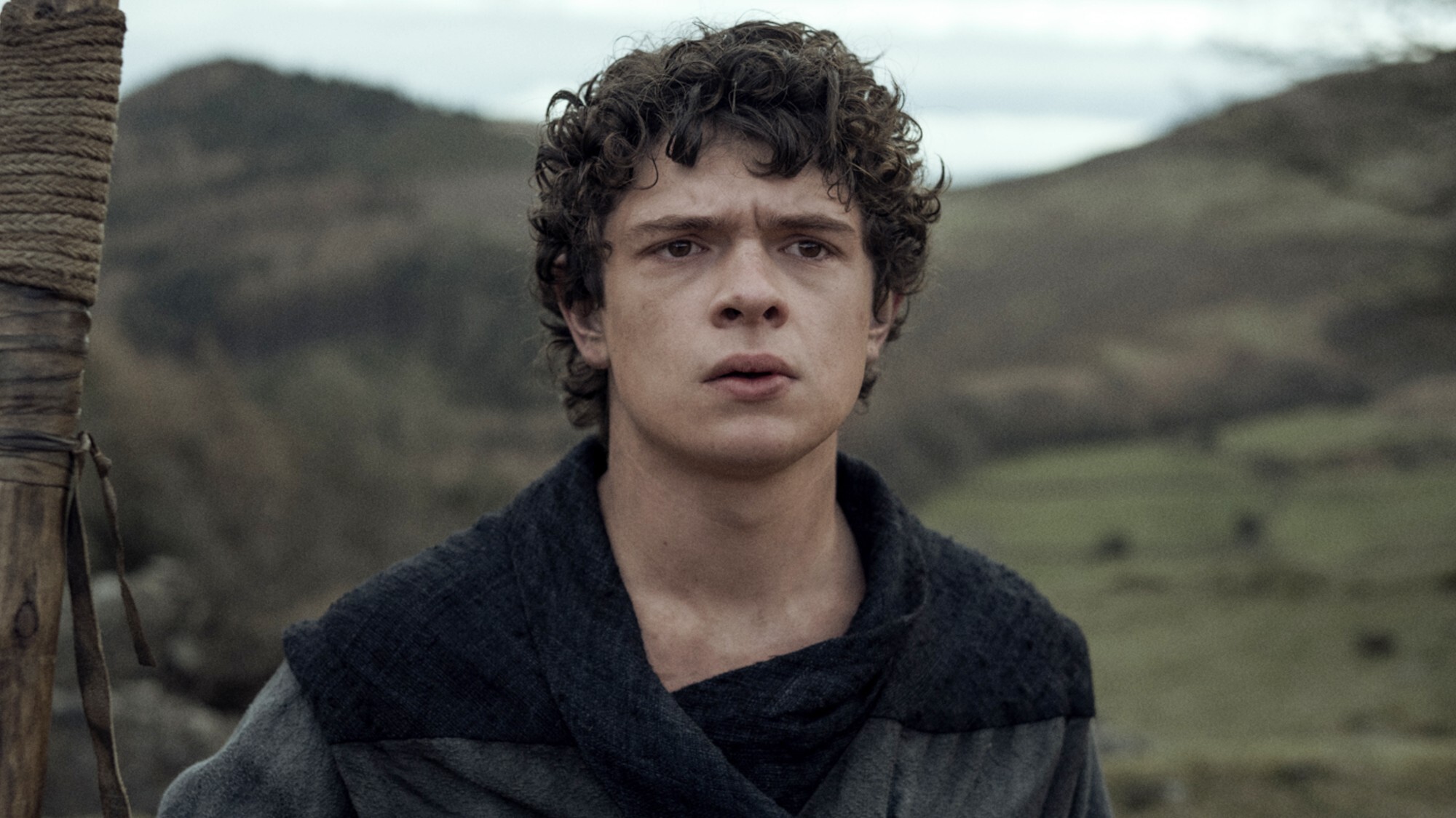 Arthur/Godwyn (Noah Jupe) looks ahead in The Death of Robin Hood.