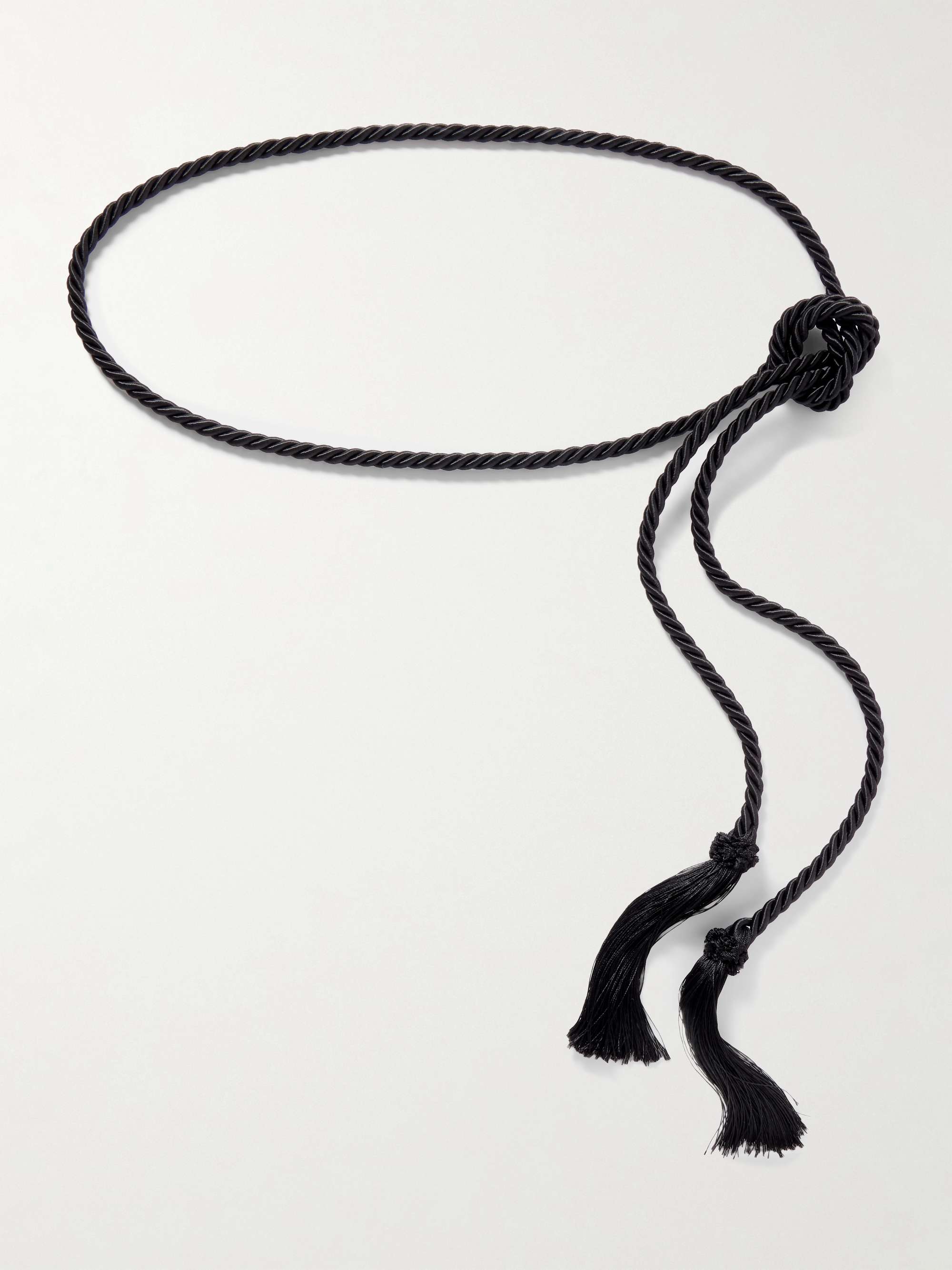 Tasseled Woven Cord Belt