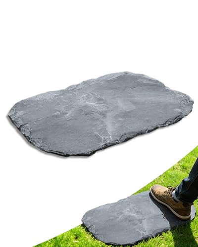 1 Pc Natural Stepping Stone Outdoor, Irregular Garden Stepping Stone, 12''&amp;times;16'' Walkway Paving Stone for Lawn, Yard and Patio Landscaping Decor
