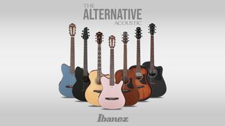 Lineup of alternative acoustic guitars by Ibanez