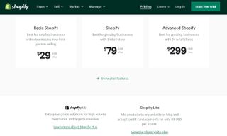 Shopify's pricing plans