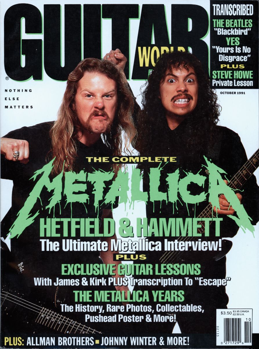 Guitar World covers depicting artists most frequently featured