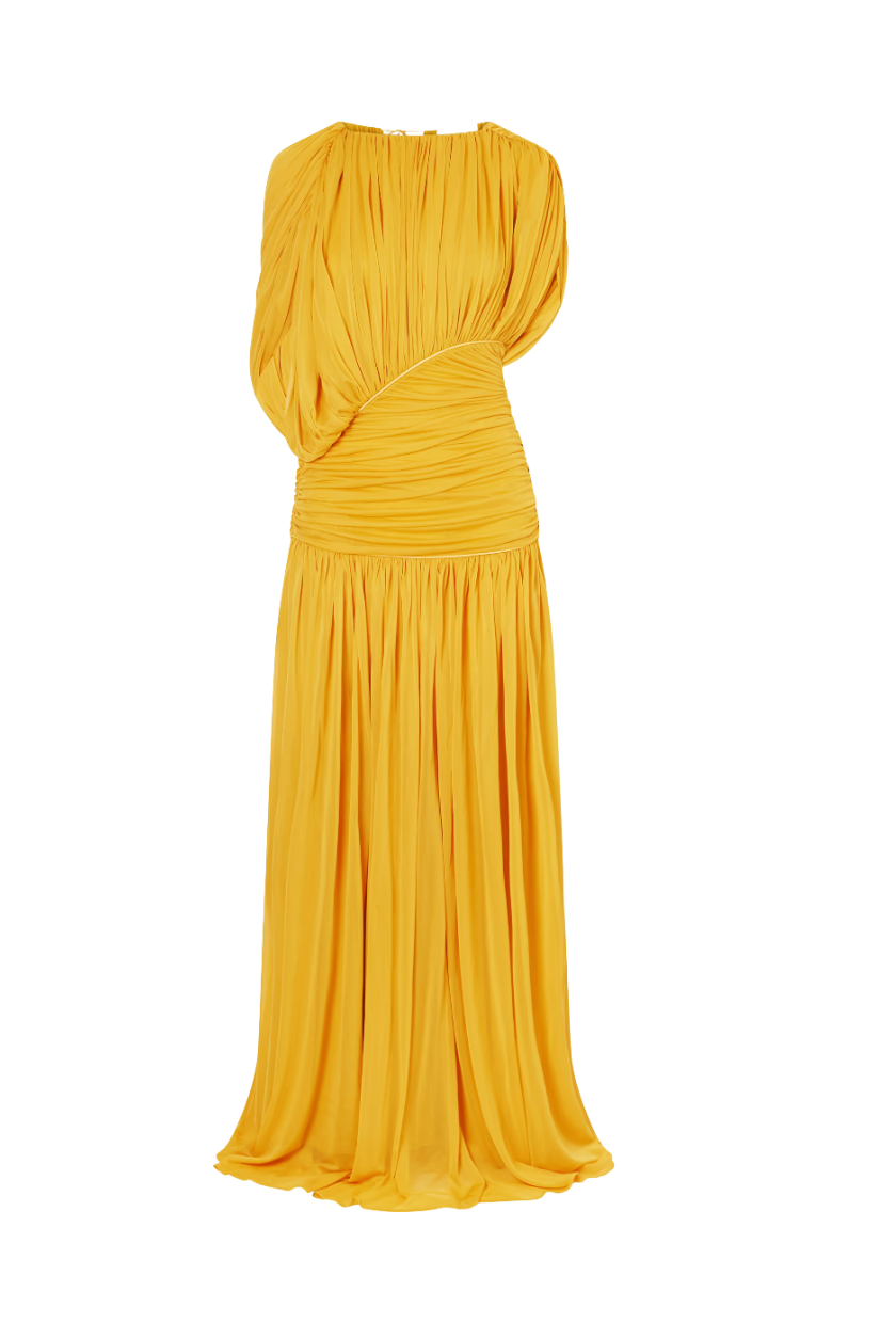 TOVE, Gathered chiffon gown